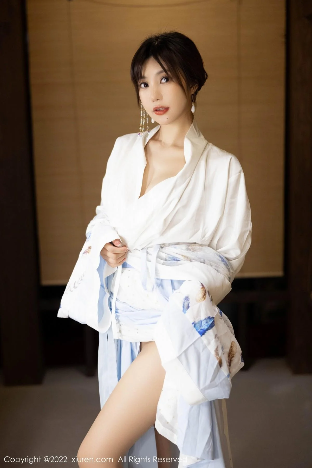 绮里嘉ula私房日式风性感和服配超薄无内肉丝极致绝美写真 第 9 张
